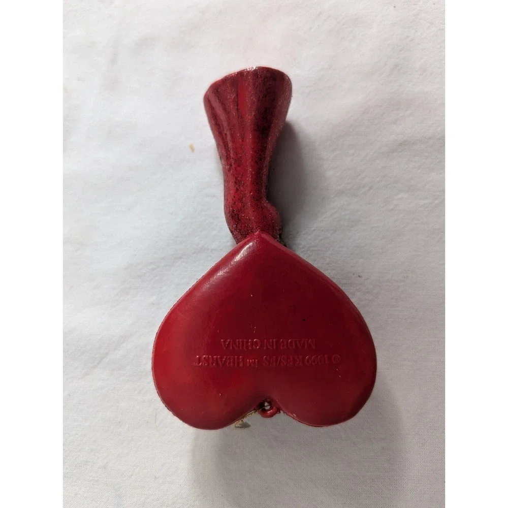 1999 Betty Boop Ornament‎ Red sparkle dress with heart 4.5